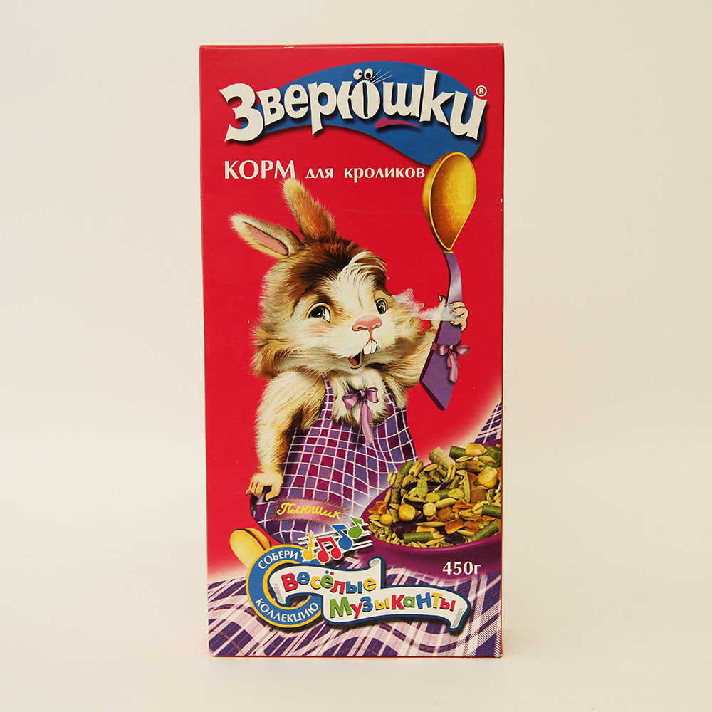 Зверюшки, Корм для кроликов, уп. 450 г