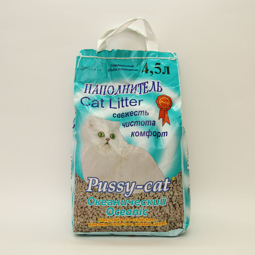 Наполнитель Пусси Кэт ( океанический), уп. 4,5 л