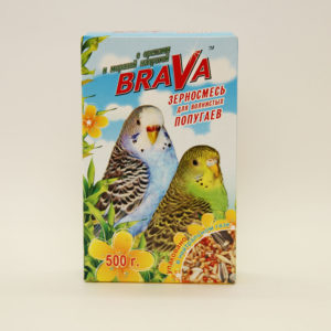 BRAVA КОРМ С ОРЕХАМИ И МОРСКОЙ КАПУСТОЙ ДЛЯ ВОЛНИСТЫХ ПОПУГАЕВ , 500 Г