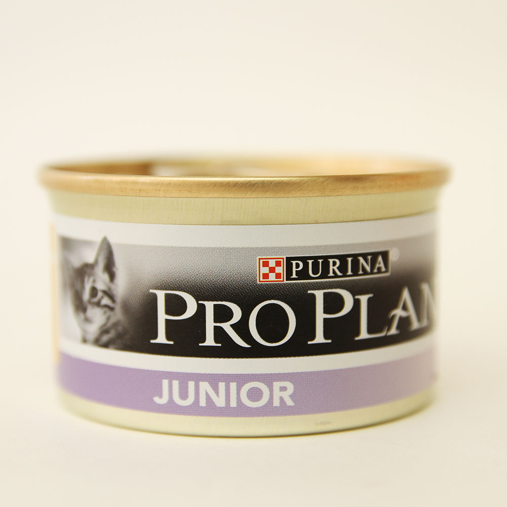 Проплан для котят (Pro Plan Junior), Курица-Печень, банка 85 г