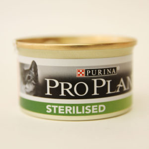 Проплан для стерилизованных кошек (Pro Plan Sterilised), Лосось с Тунцом, банка 85 г
