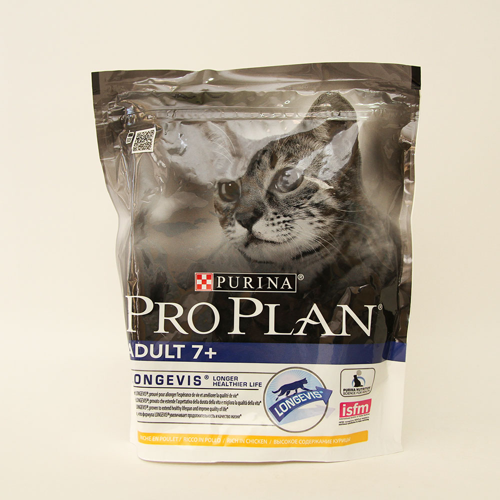 ПроПлан для кошек старше 7 лет (Pro Plan Adult 7+), Курица с Рисом, уп. 400 г