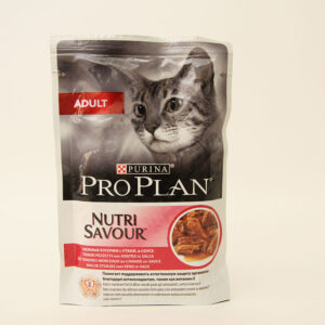 ПроПлан (PRO PLAN Adult) для взрослых кошек, с уткой в соусе,уп. 85 гр