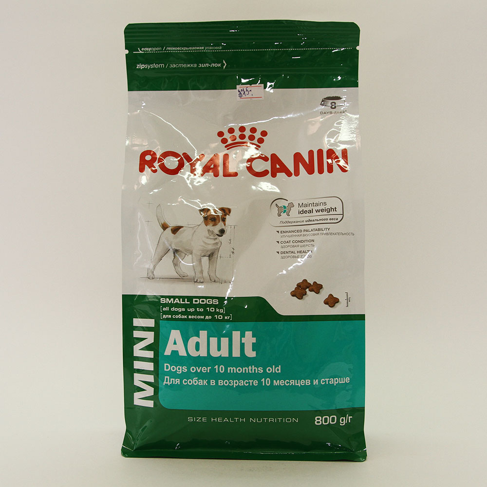 Роял Канин для собак мелких пород от 10 месяцев до 8 лет (Royal Canin Mini Adult), уп. 800 г