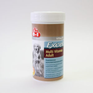 8 в 1 Мультивитамины для взрослых собак (8 in 1 Excel Multi Vitamin Adult), банка 70 таб.
