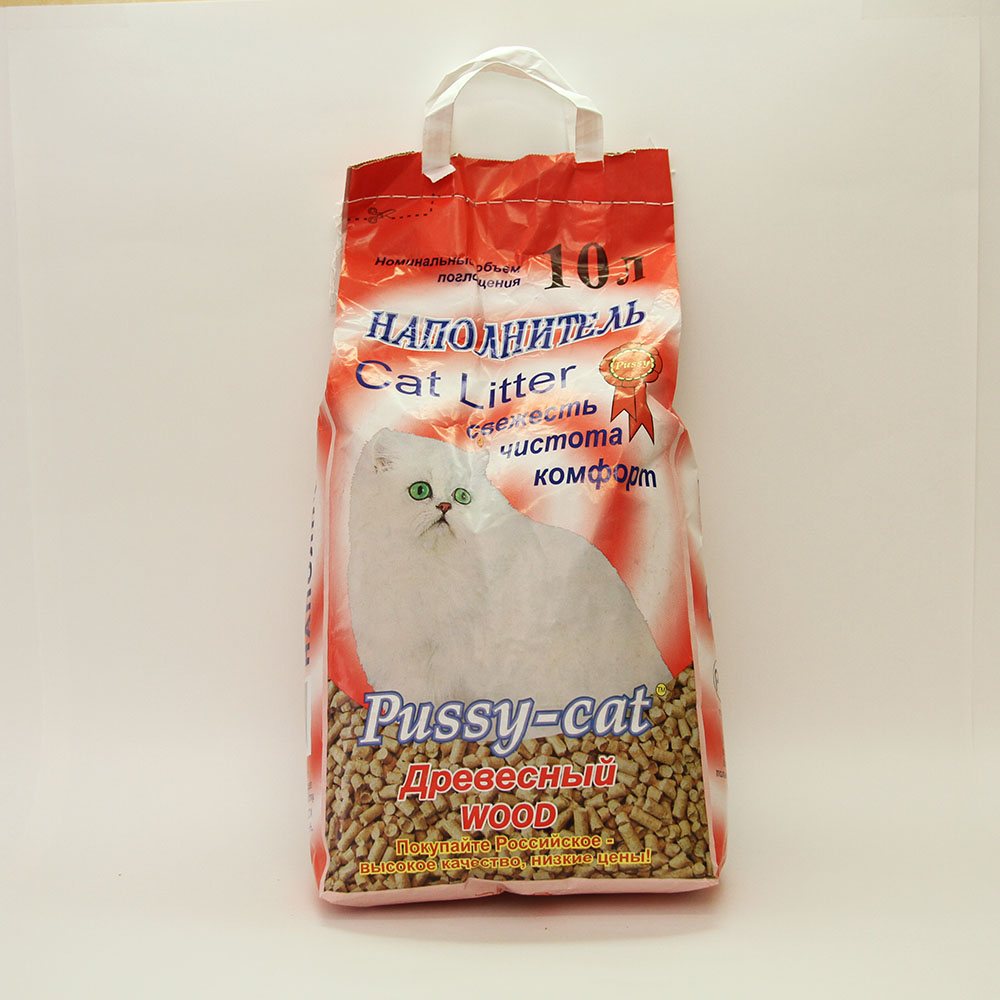 Наполнитель Пусси Кэт ( древесный), уп. 10 л