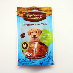 Деревенские лакомства " Куриные колечки", уп. 90 г
