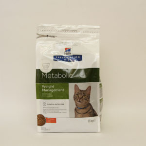Лечебный корм Хиллс для кошек при ожирении, Коррекция веса (Hill's PD Feline Metabolic), уп. 1,5 кг