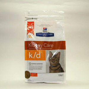 Лечебный корм Хиллс для кошек с заболеваниями почек (Hill's PD Feline K/D ), уп. 1,5 кг