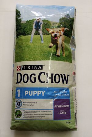 Корм Пурина Dog Chow для щенков до 1 года, ягнёнок, уп. 14 кг