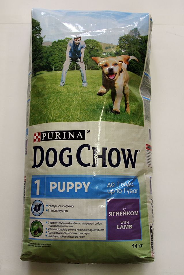 Корм Пурина Dog Chow для щенков до 1 года, ягнёнок, уп. 14 кг