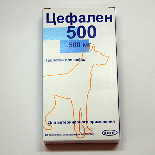 Цефален 500 для собак, уп. 12 таб.